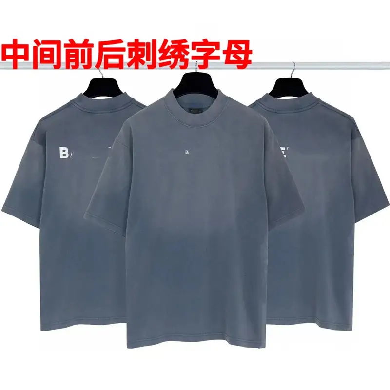 Balenciaga Tees — Middle Front and Back Embroidered Letters colorway — USFans Spreadsheet photo