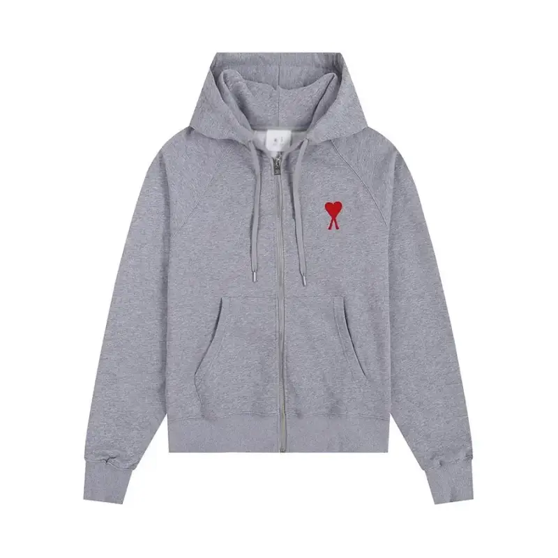 CDG Hearts Hoodie — Grey -401# colorway — USFans Spreadsheet photo