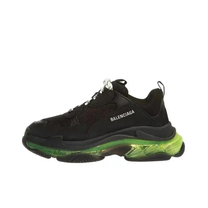 Balenciaga 3S White Shoes — Black and green colorway — Kakobuy Spreadsheet photo