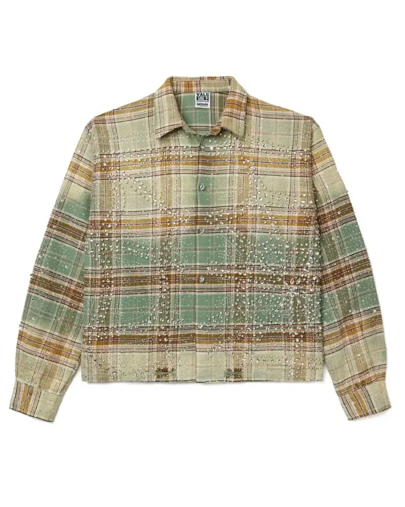 Vale Forever Chocolate Flannel Hoodie — Green colorway — Kakobuy Spreadsheet photo