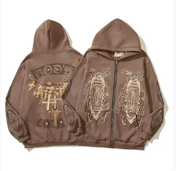 Travis Scott Zip Hoodie — W142 Vintage Cafe colorway — USFans Spreadsheet photo