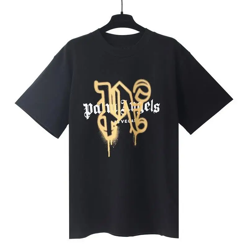 Palm Angels NY T-Shirt — Black yellow colorway — USFans Spreadsheet photo