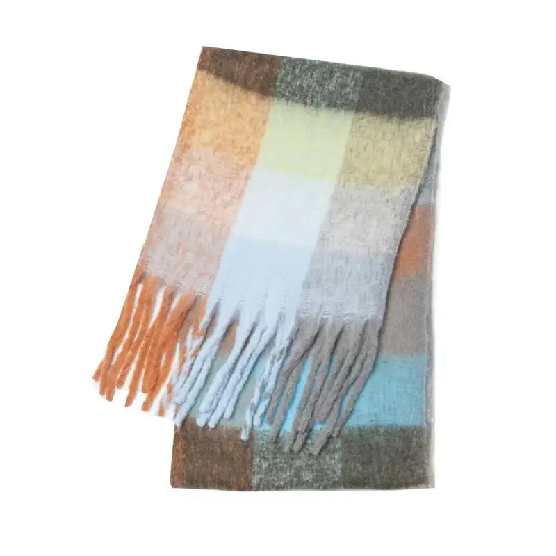 Acne Studios Scarf — gray blue brown colorway — USFans Spreadsheet photo