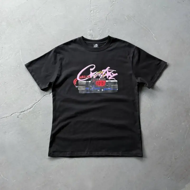 Corteiz Bomb T-Shirt — Powder Bomb/Black colorway — USFans Spreadsheet photo