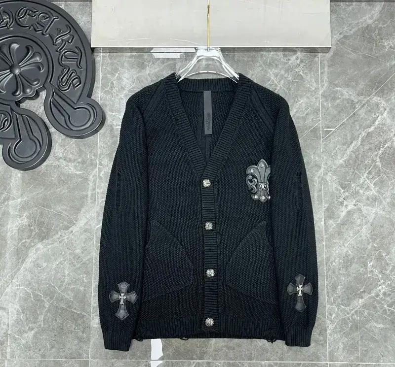 Chrome Hearts Zip-Up Sweater — black colorway — USFans Spreadsheet photo