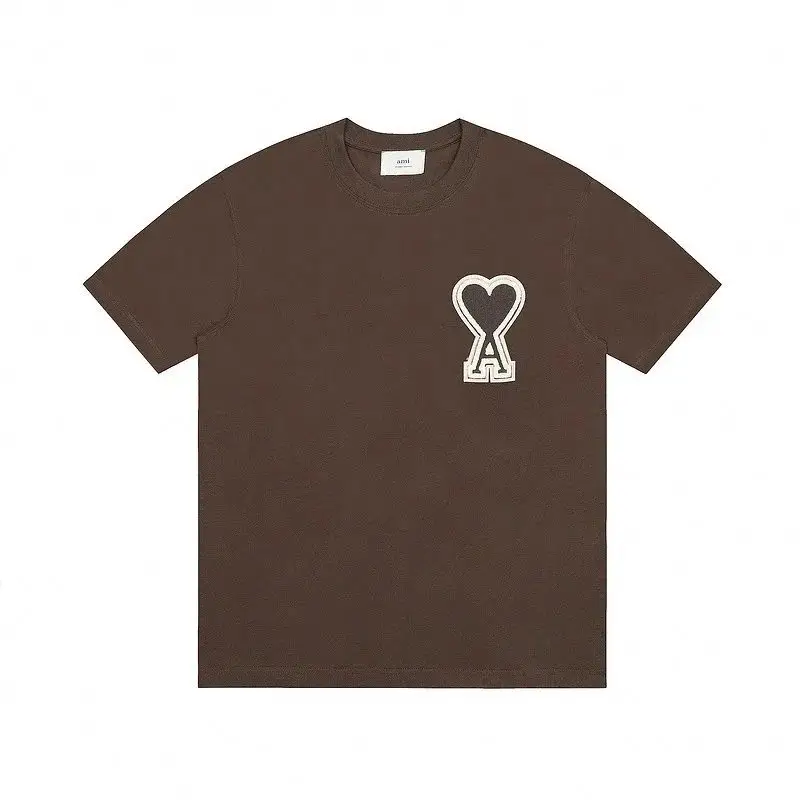 Ami Paris T-Shirts With Big Logo — brown colorway — USFans Spreadsheet photo