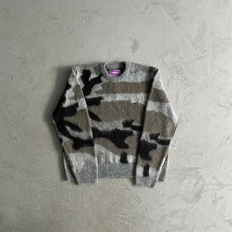 Corteiz Knit Sweater — Camouflage Big C Sweater colorway — USFans Spreadsheet photo