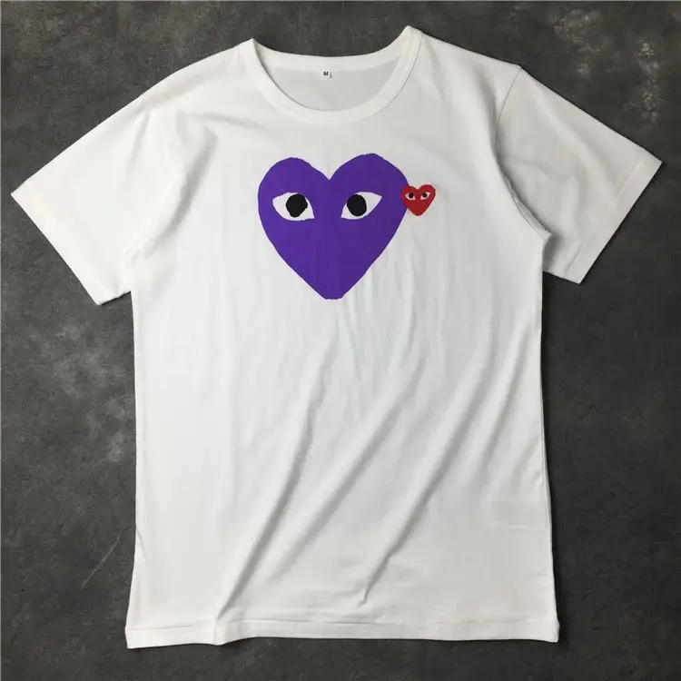 CDG T-Shirts — Purple Heart colorway — USFans Spreadsheet photo