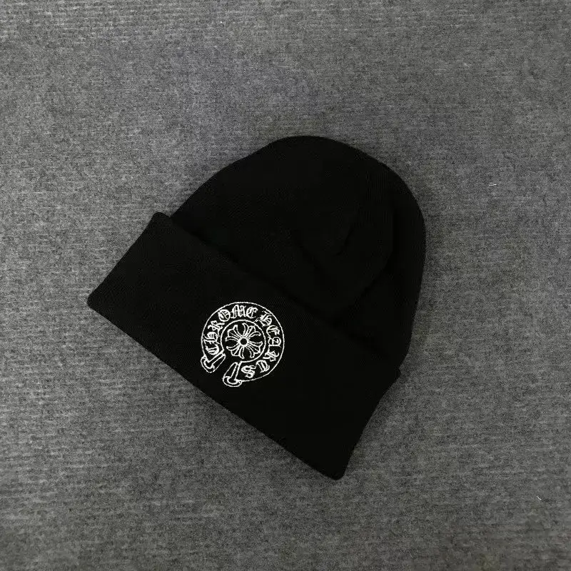 Chrome Hearts Beanie — black round flower colorway — USFans Spreadsheet photo