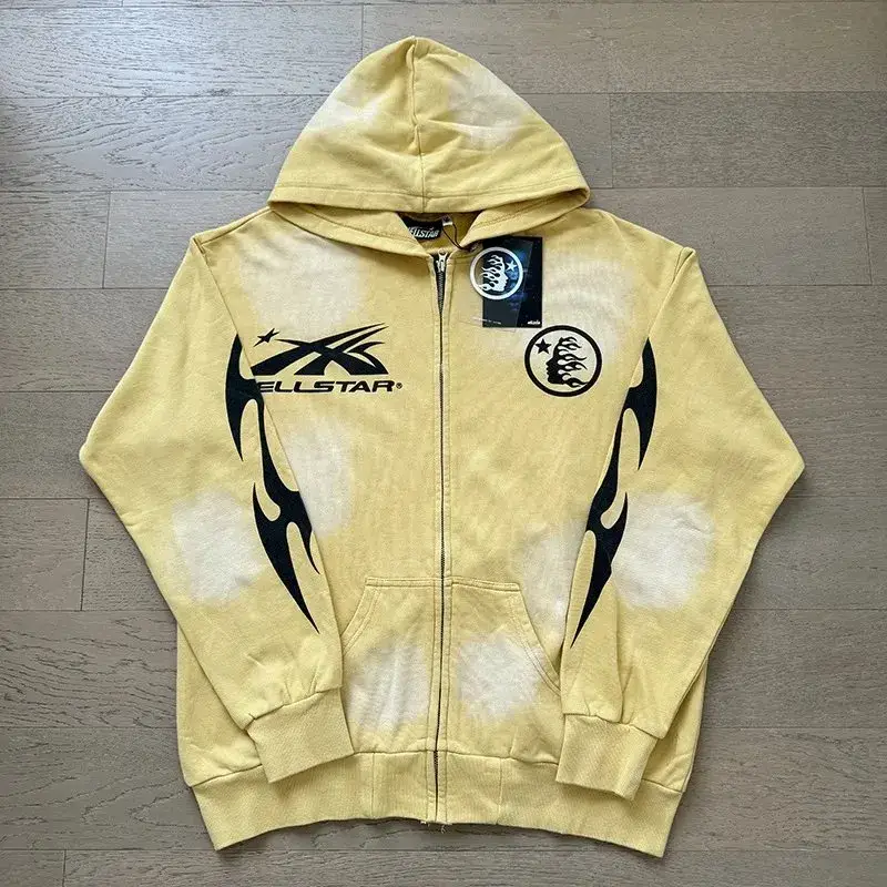 Hellstar Hoodie — X2018 Wash water yellow colorway — USFans Spreadsheet photo