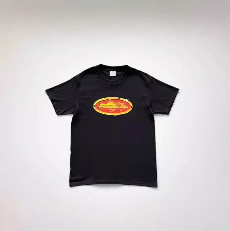 Corteiz Tee — red circle graffiti black colorway — USFans Spreadsheet photo