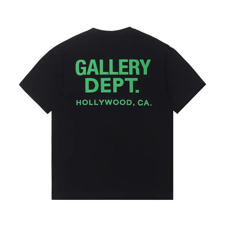 Gallery Dept TEES — Black green letters colorway — USFans Spreadsheet photo