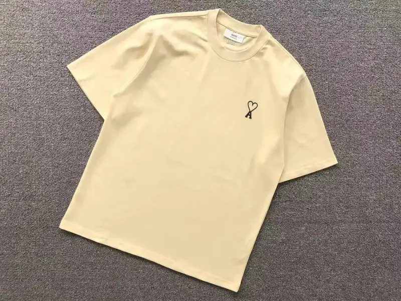 Ami Paris Tees with Small Logo — apricot 2616 colorway — USFans Spreadsheet photo