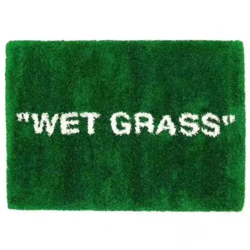 Off-White Rug "Keep Off" — Wet Grass colorway — USFans Spreadsheet photo