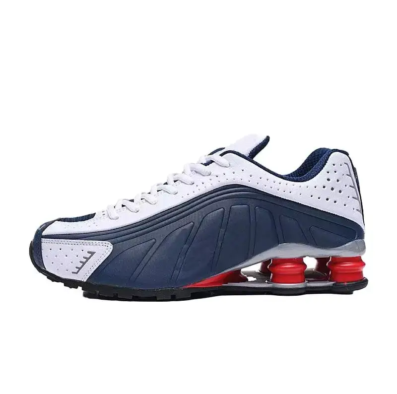 Nike Shox All White — R4 White Blue Red colorway — USFans Spreadsheet photo