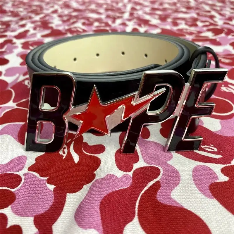 Bape Belt — black red colorway — USFans Spreadsheet photo