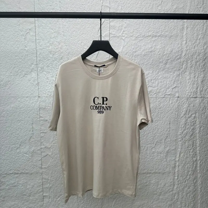 CP Company Logo T-Shirt — 9905 Light Khaki colorway — Kakobuy Spreadsheet photo