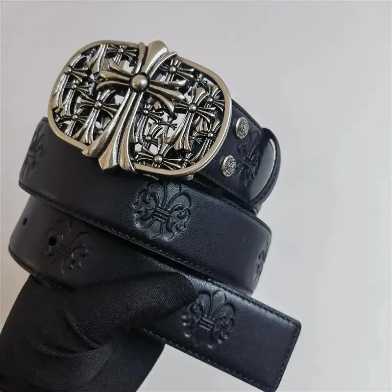 Chrome Hearts belt — Embossed tombstone (first layer of cowhi colorway — USFans Spreadsheet photo