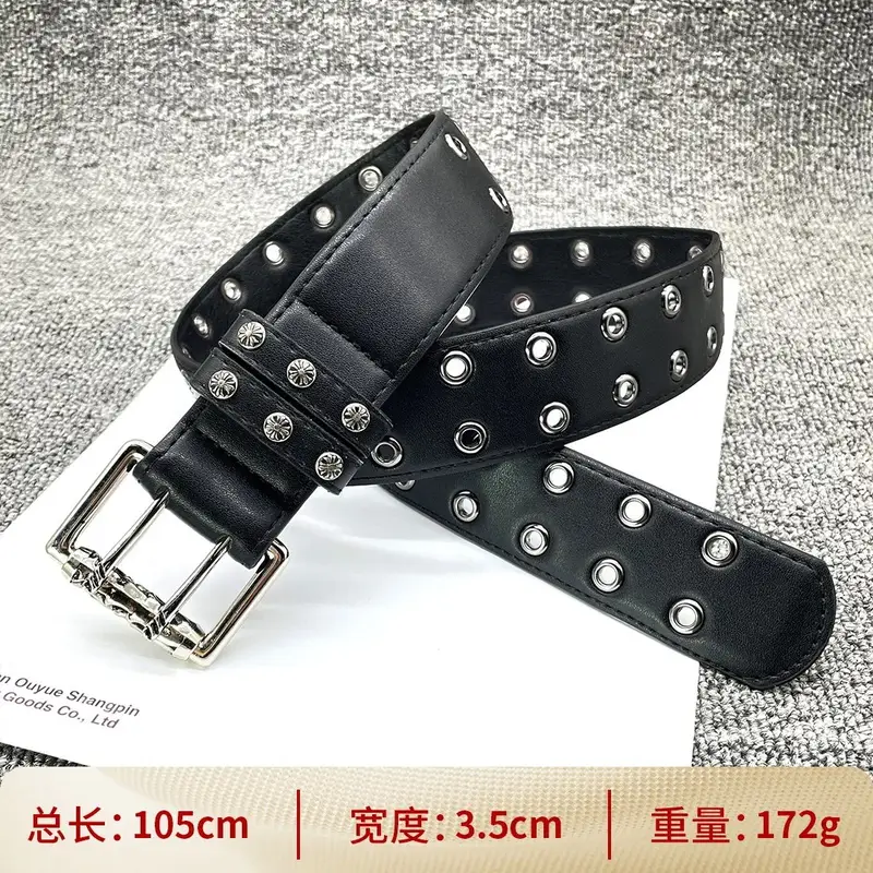 Chrome Hearts belt — [cross nail double pin buckle 105cm] cross belt colorway — USFans Spreadsheet photo