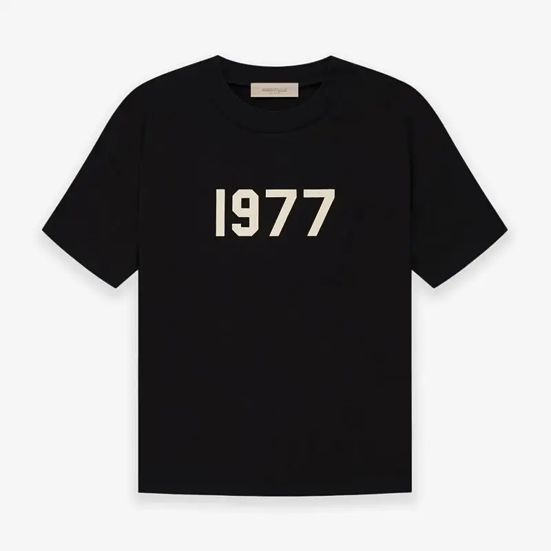 Essentials 1977 T-Shirt — Pure Black colorway — USFans Spreadsheet photo