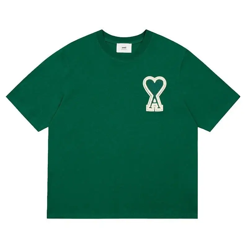 Ami Paris T-Shirts With Big Logo — Dark green colorway — USFans Spreadsheet photo