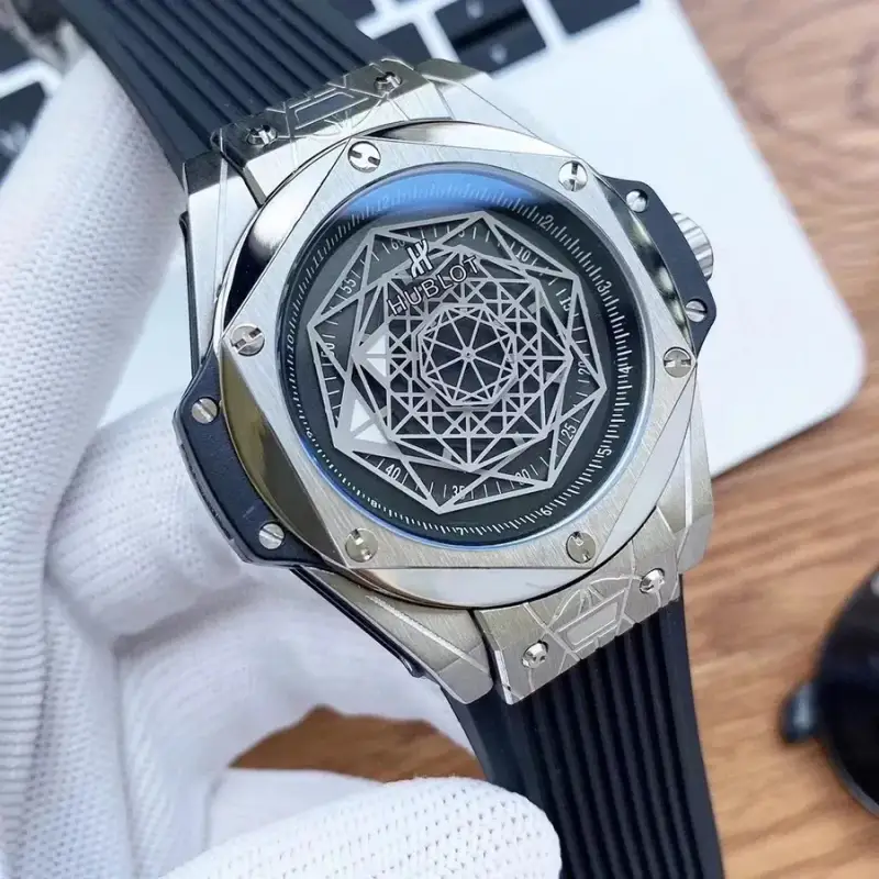 Hublot Big Bang Sang Bleu — silver  Black Disk  Black Tape colorway — Kakobuy Spreadsheet photo