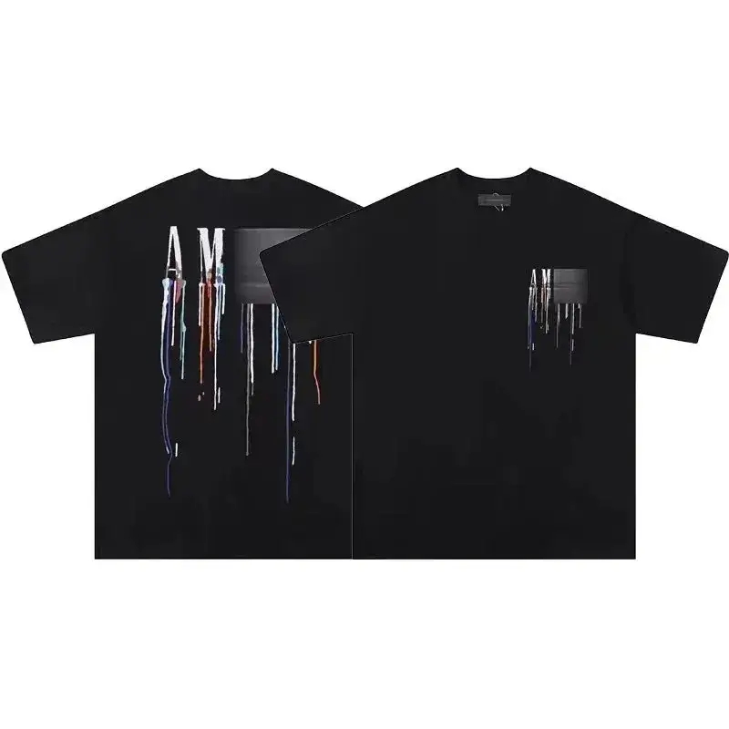 Amiri T-Shirts — Black Letters Flow Color colorway — USFans Spreadsheet photo
