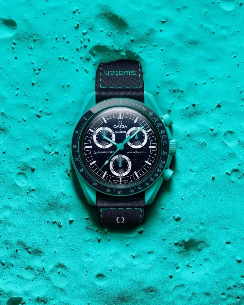 Omega x Swatch Watch — Northern Lights colorway — USFans Spreadsheet photo