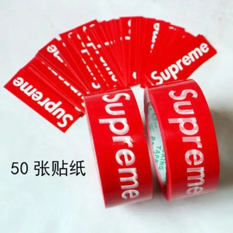 Supreme Tape — SUP red 2 50 stickers colorway — USFans Spreadsheet photo