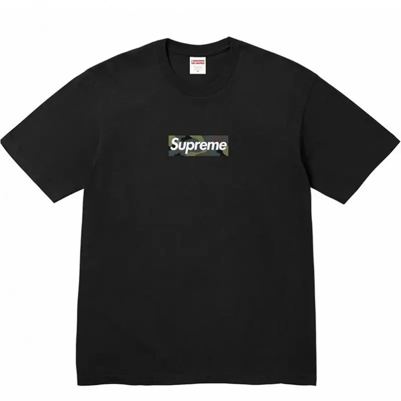 Supreme T-Shirts Cross-Logo — B353 camouflage black colorway — Kakobuy Spreadsheet photo