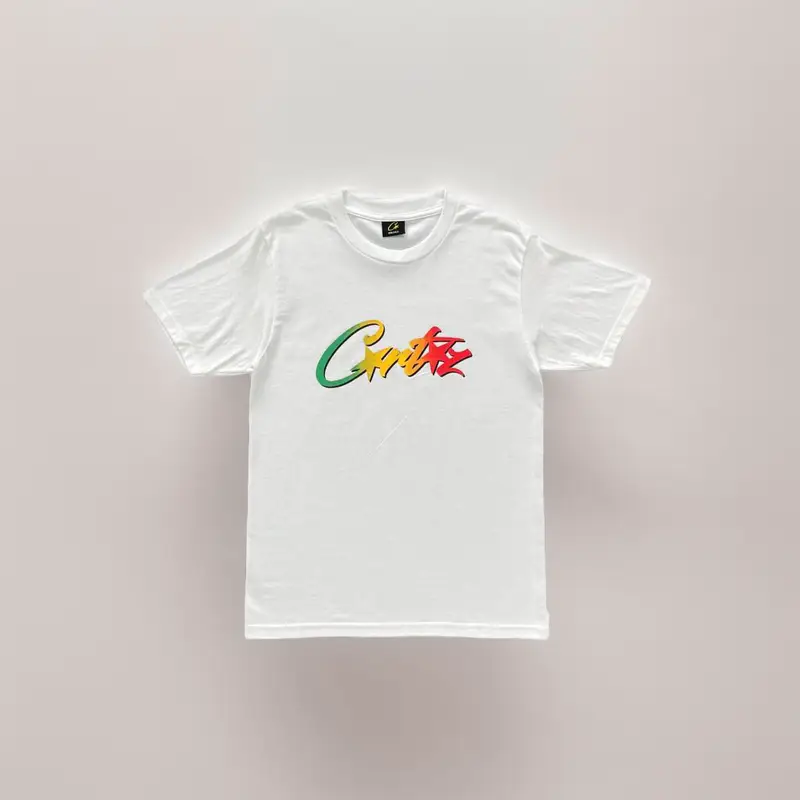 Corteiz Tee — gradient white colorway — USFans Spreadsheet photo