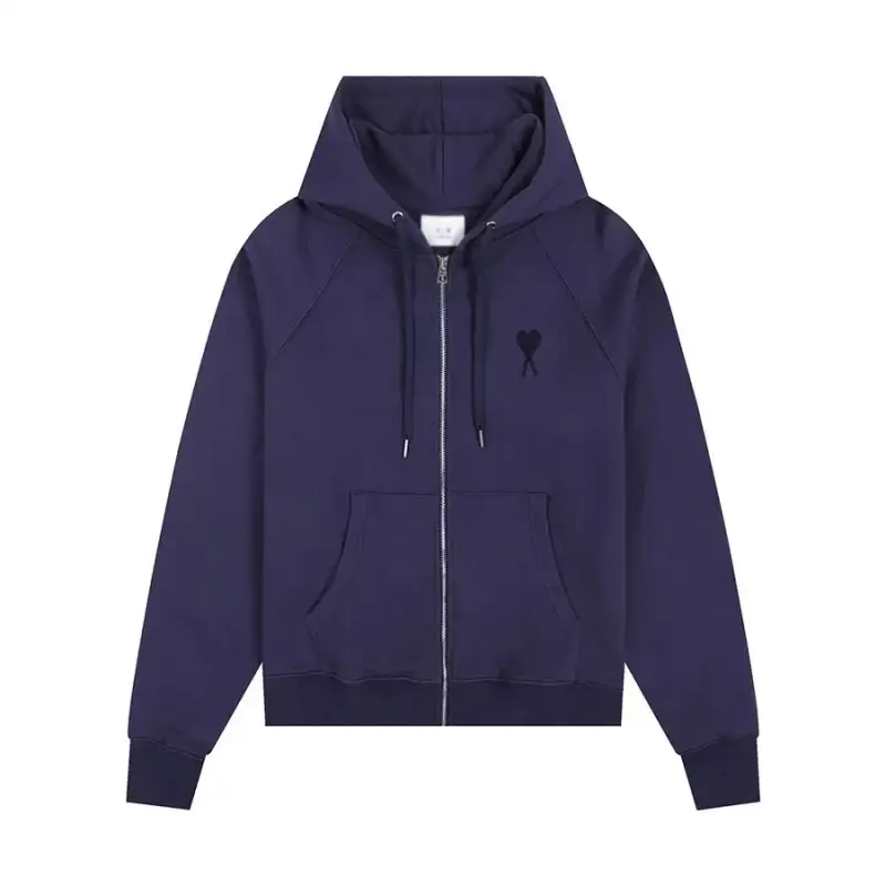 CDG Hearts Hoodie — Navy Blue -401# colorway — USFans Spreadsheet photo