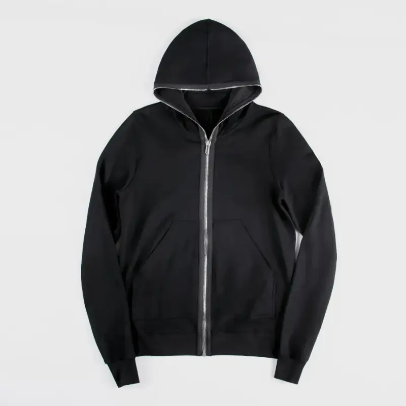 Rick Owens Full Zip Hoodie — black colorway — Kakobuy Spreadsheet photo
