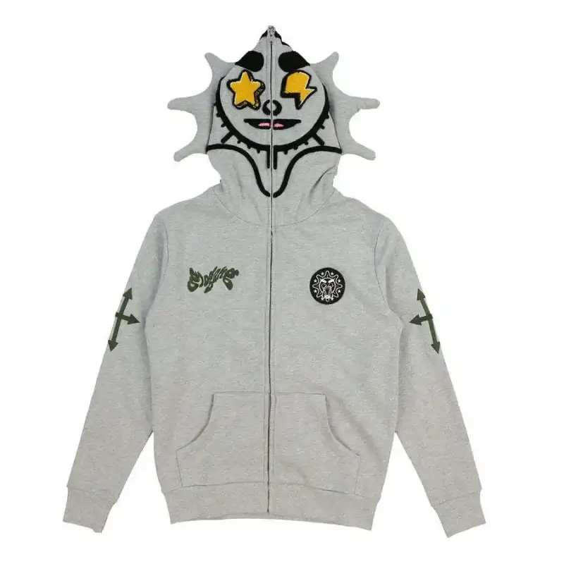Glo Full Zip-Up Hoodie — LL3 polyester printing is not pure cotton colorway — Kakobuy Spreadsheet photo