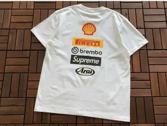 Supreme X Ducati T-Shirt — B380 Joint White colorway — USFans Spreadsheet photo