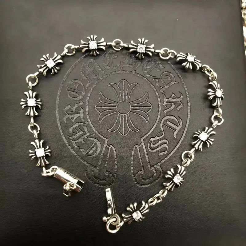 Chrome Hearts bracelet — White Diamond Cross Flower Bracelet colorway — USFans Spreadsheet photo