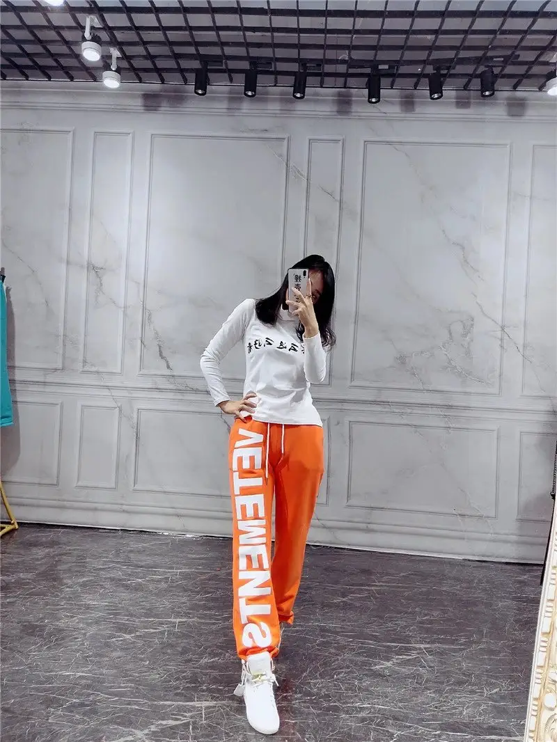 Vetements Pants — Orange single style colorway — USFans Spreadsheet photo