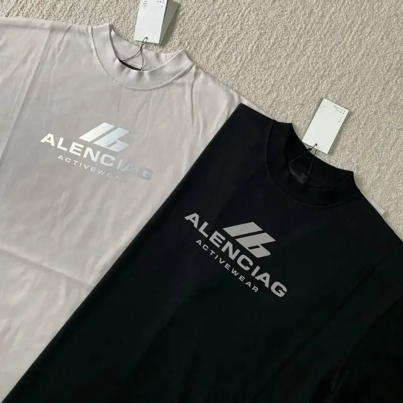 Balenciaga Activewear T-Shirts — black colorway — USFans Spreadsheet photo