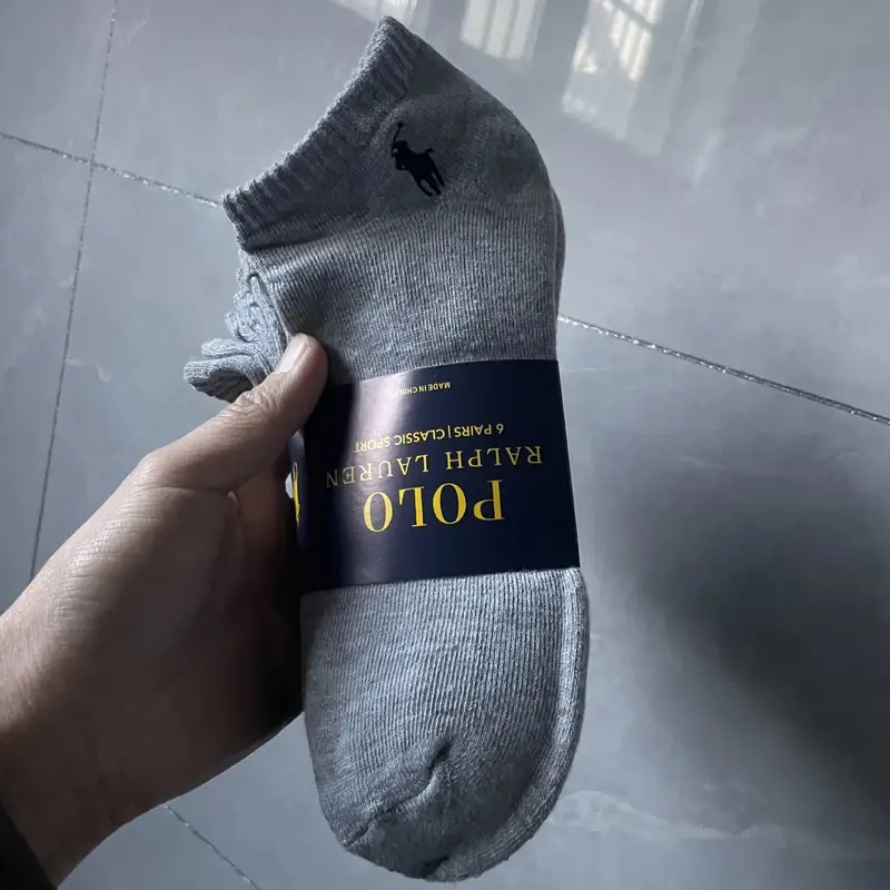 Ralph Lauren Socks Black — Gray short tube colorway — USFans Spreadsheet photo