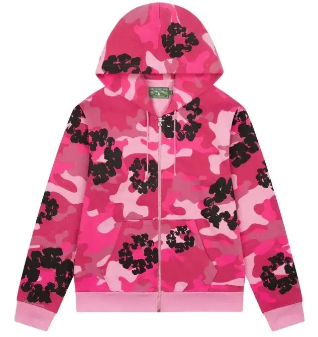 Denim Tears New Zip Hoodie — 6026 Rose Powder colorway — Kakobuy Spreadsheet photo