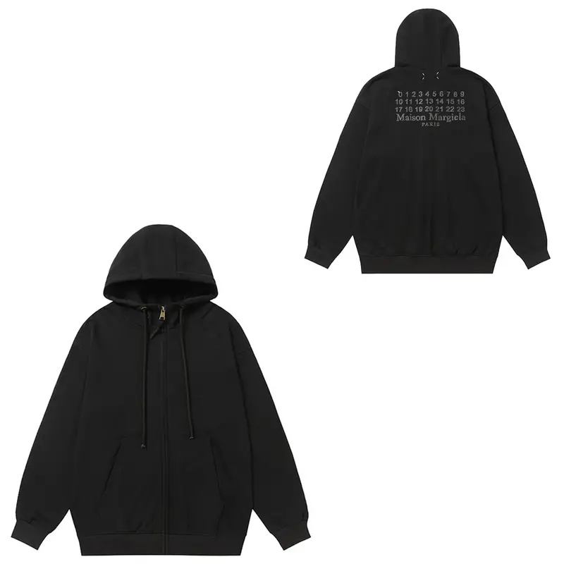 Maison Margiela Hoodies — 840 New Zipper Black colorway — USFans Spreadsheet photo