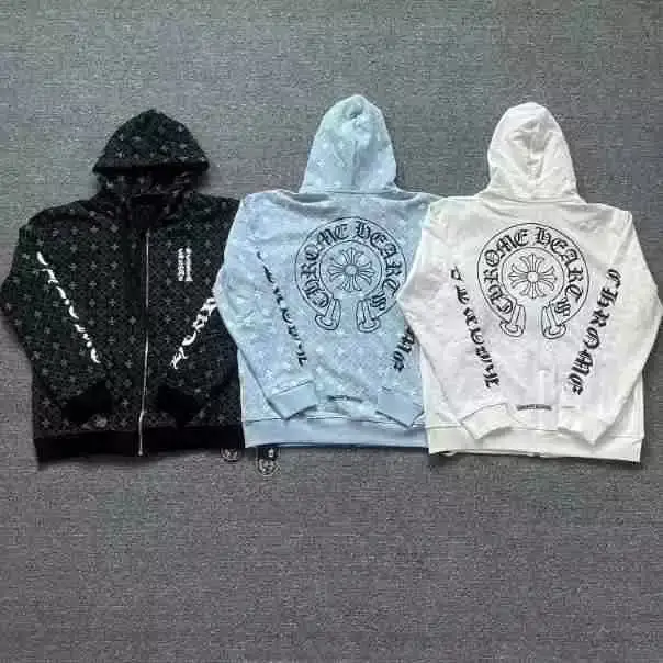 Chrome Hearts Zip Up Hoodies — 5021 light blue colorway — USFans Spreadsheet photo