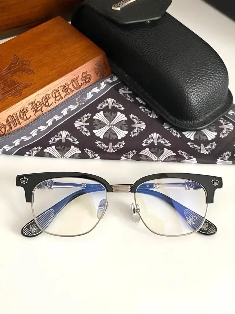 Chrome Hearts Sunglasses — Black Silver colorway — USFans Spreadsheet photo