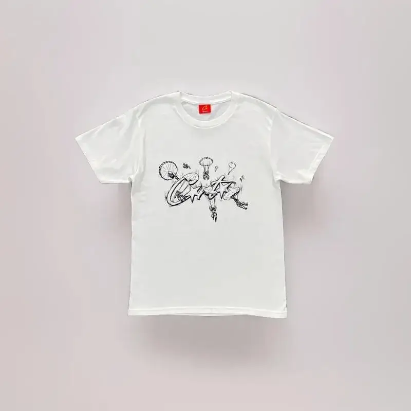 Corteiz Tee — Sky Diver White colorway — USFans Spreadsheet photo