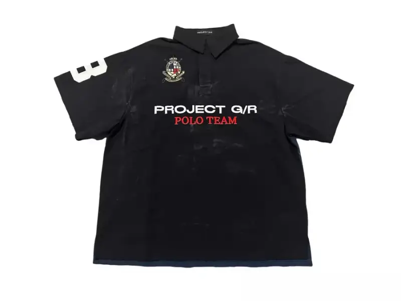 GRAILZ polo — Black and blue stitching [short sleeve v colorway — Kakobuy Spreadsheet photo