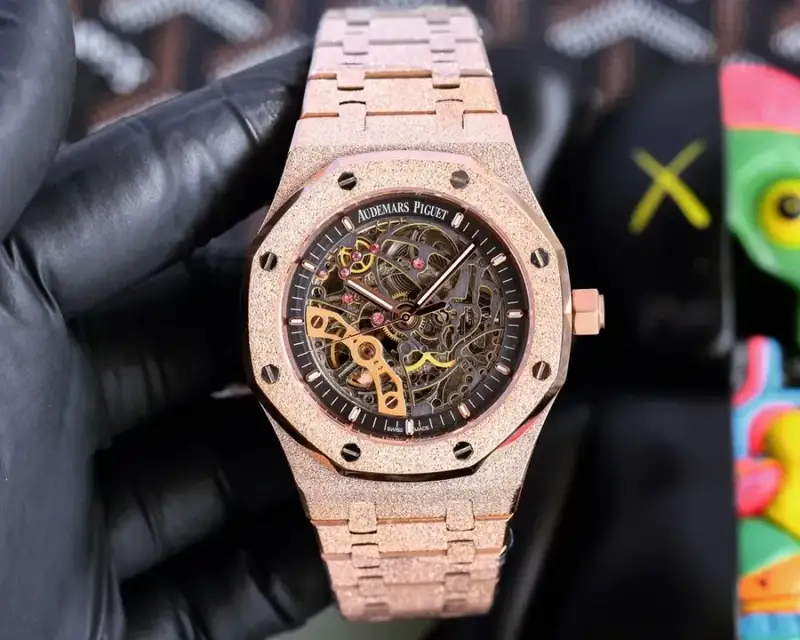 Stones Covered Audemars Piguet — Rose Gold Shell-Black Plate Steel Belt colorway — USFans Spreadsheet photo