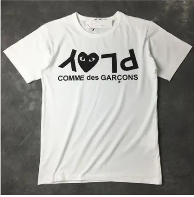 CDG T-Shirts — White inverted characters colorway — USFans Spreadsheet photo