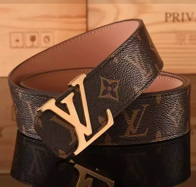 Budget LV Belt — L Classic Old Flower Gold Buckle colorway — USFans Spreadsheet photo