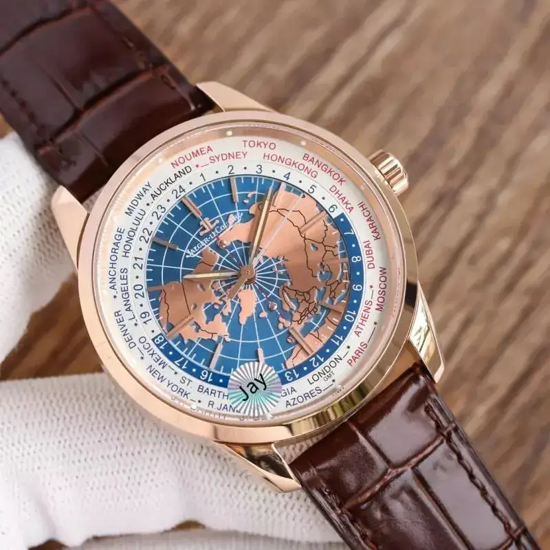 Jaeger-LeCoultre Geophysic Watch — Rose Shell  White Plate Coffee Skin colorway — USFans Spreadsheet photo