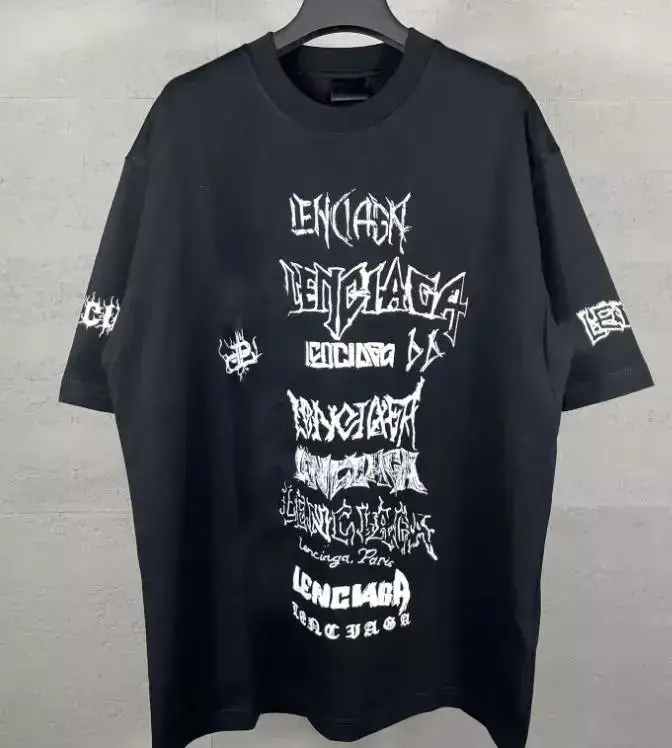 Balenciaga Raver T-Shirt — black colorway — USFans Spreadsheet photo